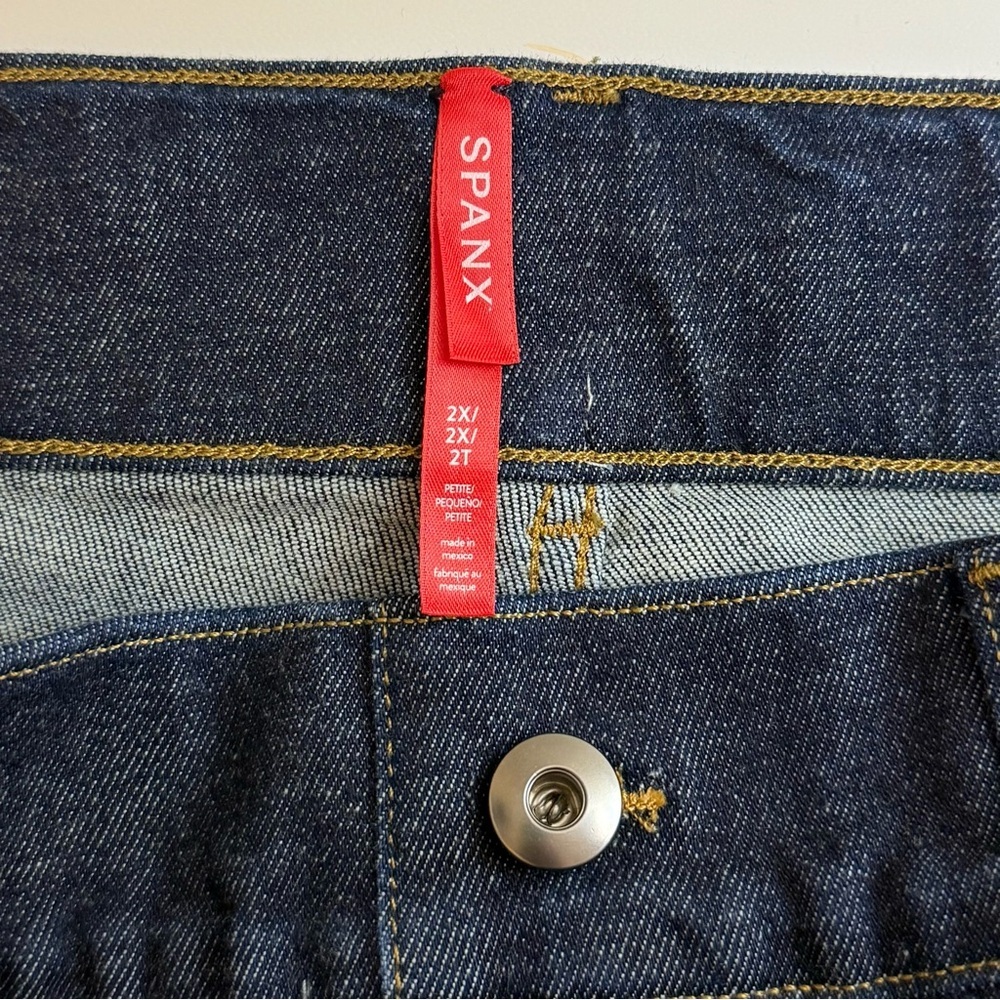 SPANX SPANXshape‎ EveryWear Wide Leg Jeans in Raw Indigo - Picture 11 of 13
